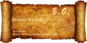 Butso Olivér névjegykártya